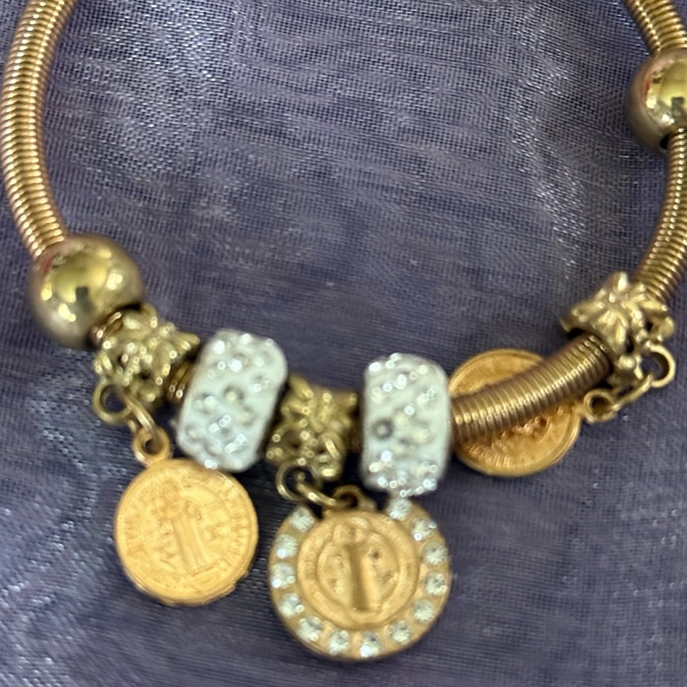 Elegant Gold Charm Bracelet